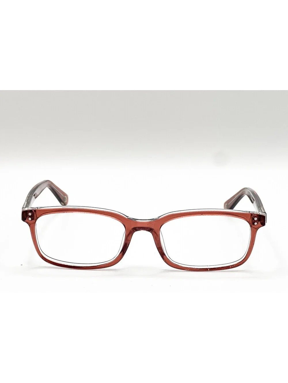 Muse 35-002010 Brown Clear Rectangle Authentic Eyeglass Frames 50-17-140